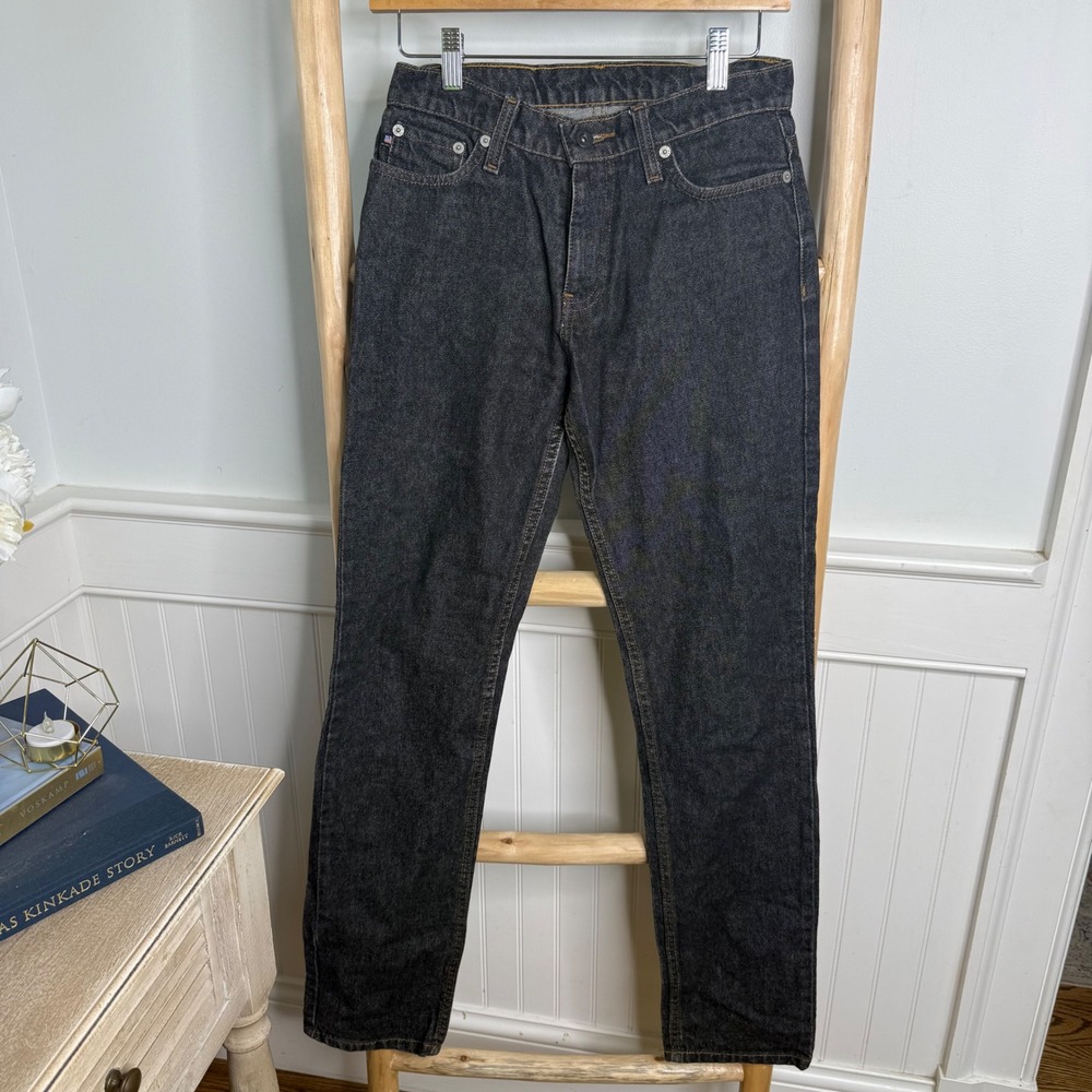 Polo Jeans Co Ralph Lauren Black Yarn Dyed Slim Hip Hugger Jeans 4x33